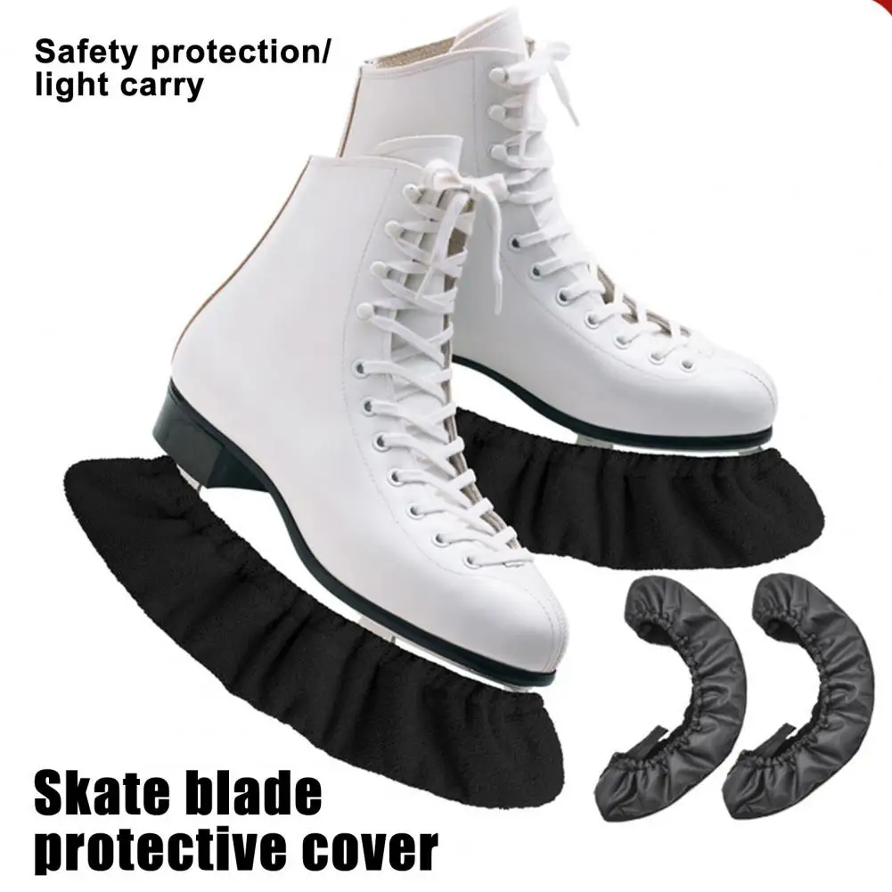 2Pcs Ice Skate Blade Covers Winter Hockey Skate Blade Protector Figure Skating Soakers Blades Guards Rollerblade Blade Guards