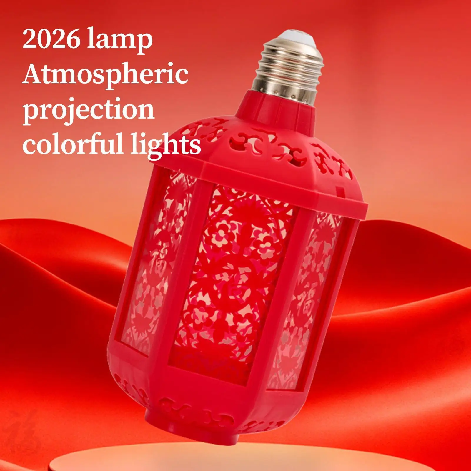 Spring Festival Lantern Lucky Fu Pattern Light Ceiling Hanging Decoration E27 Bulb Socket Festival Atmosphere Light