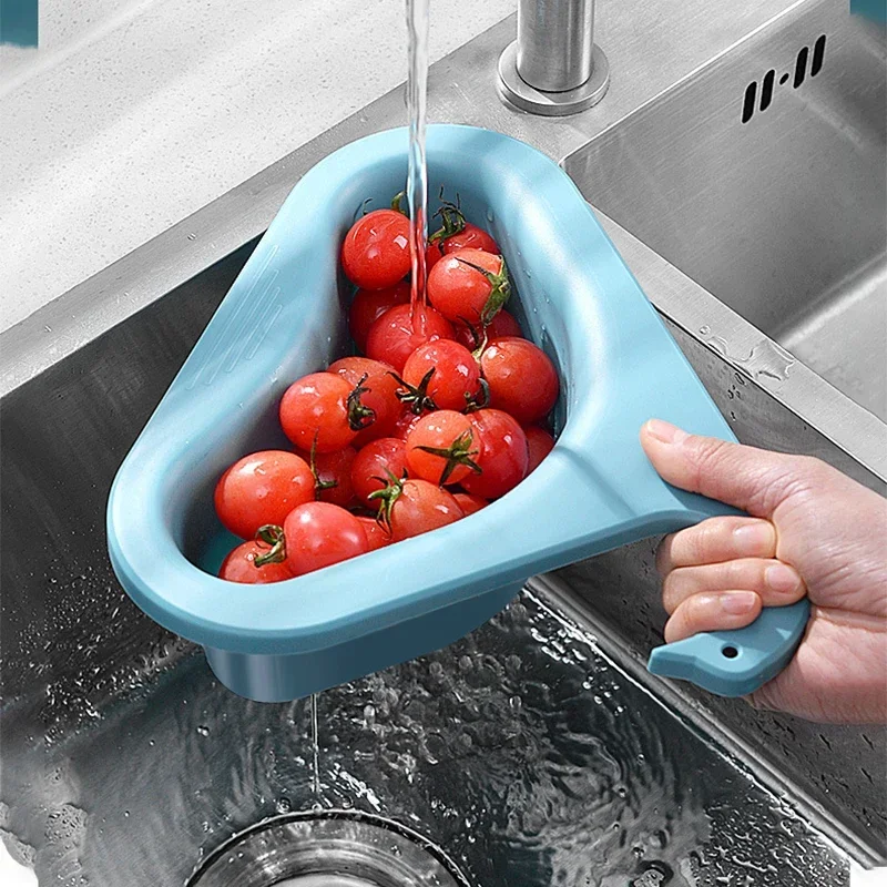 Swan Drain Basket Creative Multi Functional Non Punching Kitchen Sink Fruit And Vegetable Wash Pot Filter Basket Filter Frame