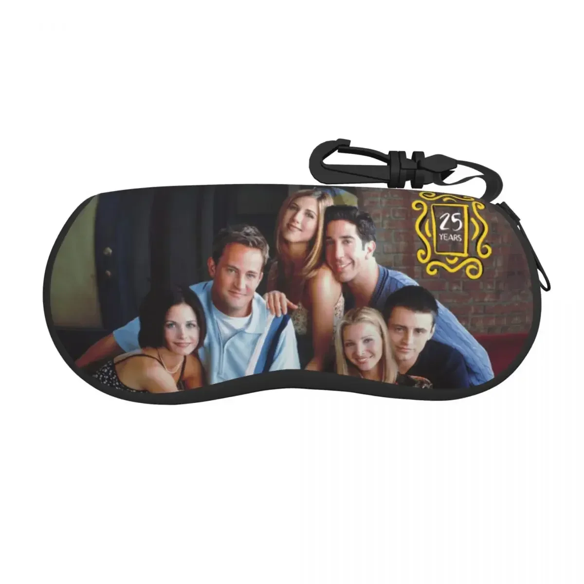 Friends Funny Poster Sunglasses Soft Case Neoprene Zipper TV Show Shell Eyeglass Case Custom Protective Box For Glasses