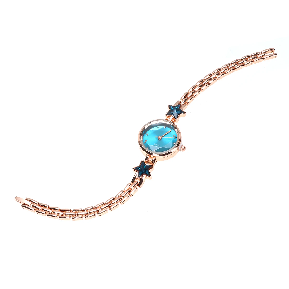 1Pc Ladies Watch Quartz Wrist Watch Delicate Rhinestone Durable Precise Timekeeping Women Accessories Birthday Gift