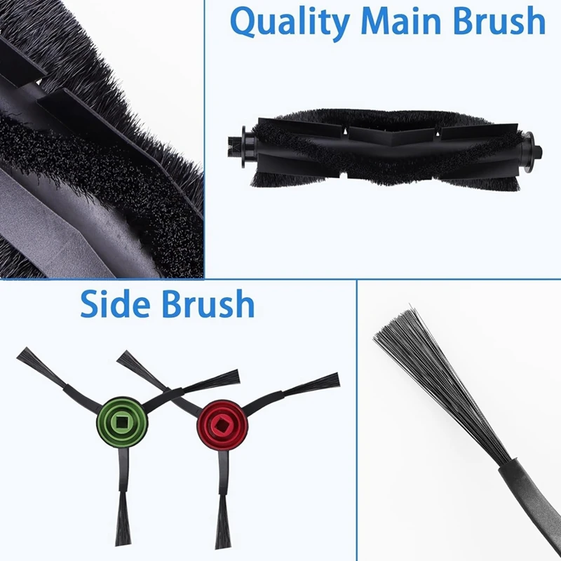 For Tikom L9000, Lubluelu SL60D, Laresar L6 Nex Robotic Vacuum Cleaner Main Side Brush Hepa Filter Mop Cloth Spare Parts