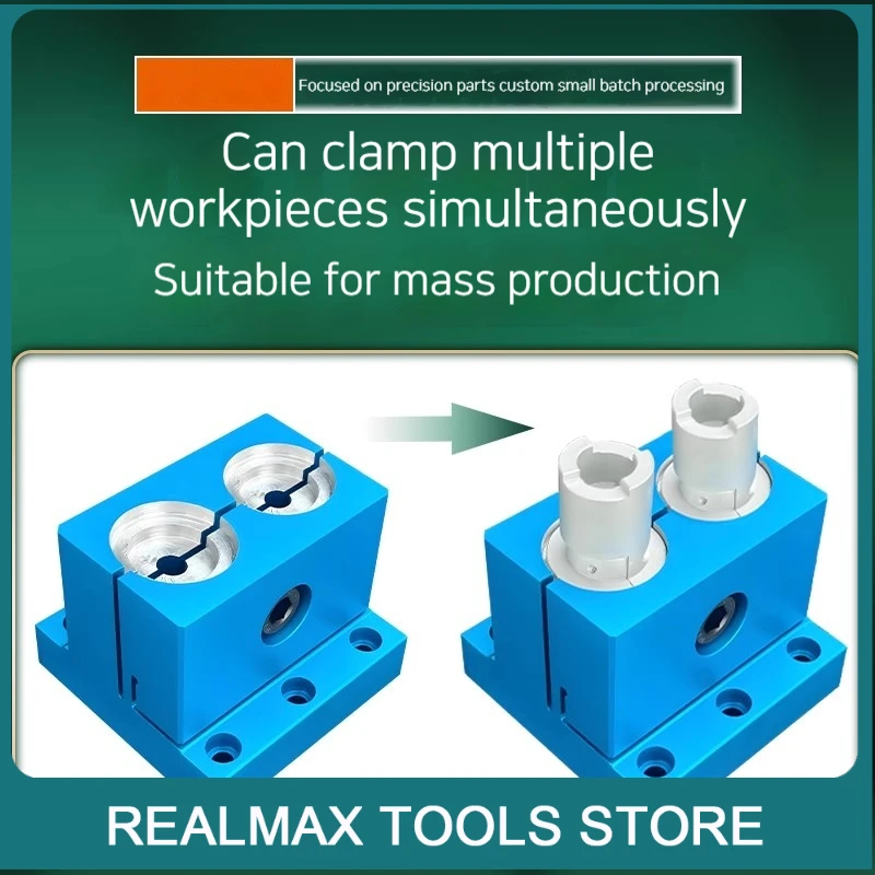 CNC Pneumatic Special-shaped Workpiece Fixture Multi-position Conformal Clamping Tool Manual Shape-fixing Chuck Rivet excluded