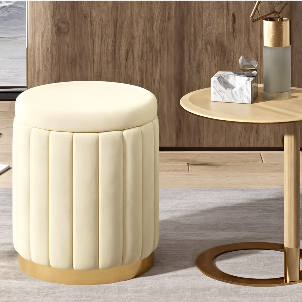 Makeup Stool Round Light Luxury Makeup Stools Round Stools Chairs Bedrooms Sofas Bench Storage Light Luxury Dressing Stool