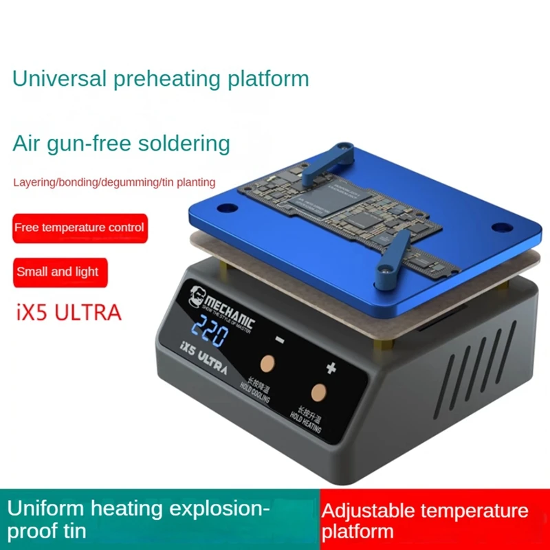 Mechanic IX5 Ultra Preheating Station Constant Temperature Motherboard Welding Table For Android/Iphone 13 14 Pro