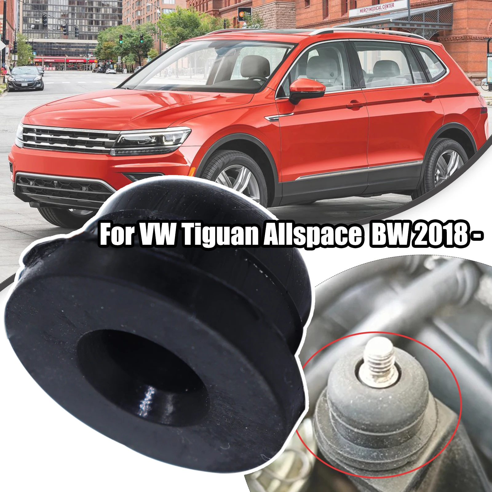 Windscreen Washer Headlight Pump Seal Water Reservoir Gasket Mount Rubber Cap Clip Plug For VW Tiguan Allspace BW 2018 - Tiguan