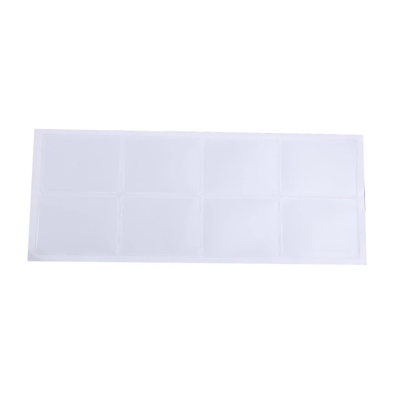 Bolsillos de cadena de collar autoadhesivos, etiquetas de plástico transparentes, Mangas de bolsillo para sujetar cadena suelta, suministro de joyería, 100x