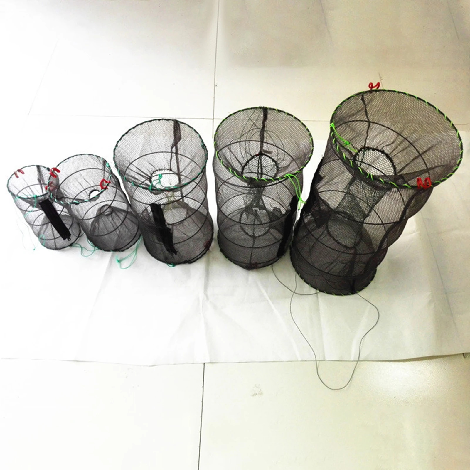 

Fishing Net Mesh Fish Cage Foldable Reusable Fishing Nets Universal for All Types Fish