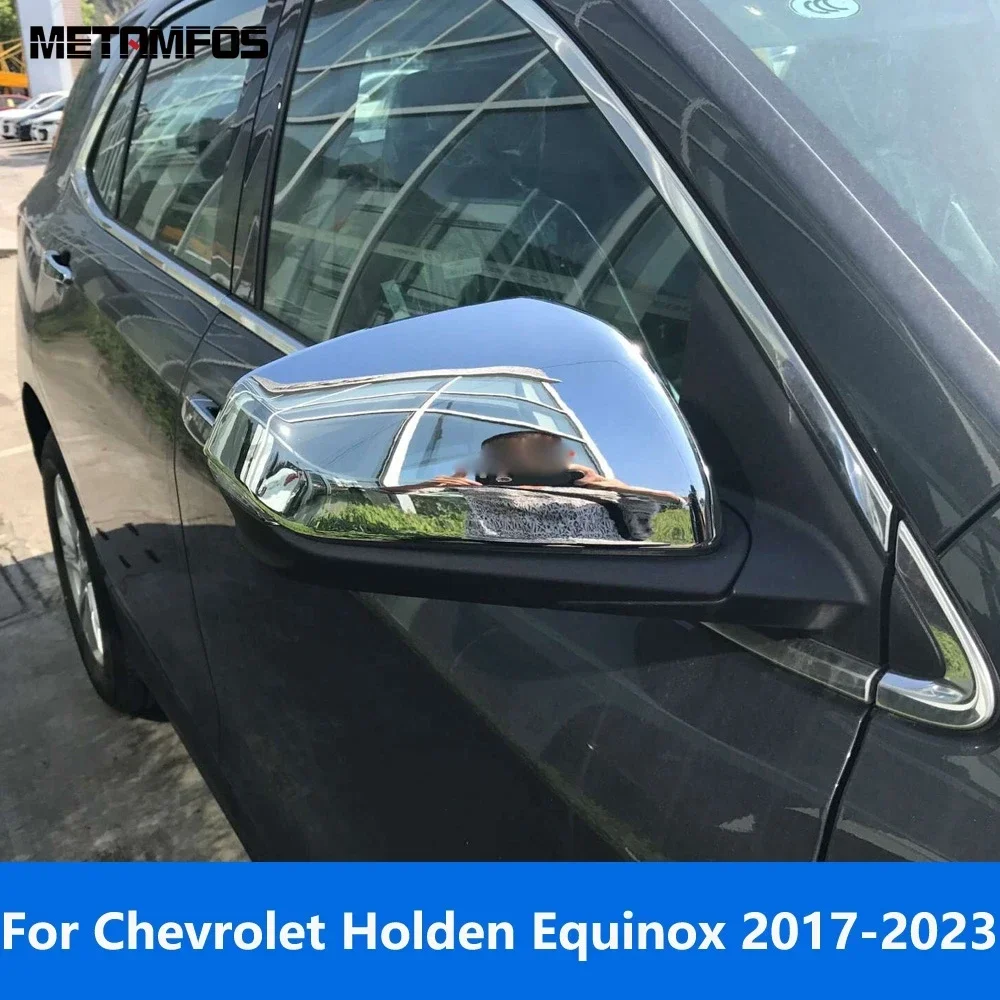 For Chevrolet Holden Equinox 2017 2018 2019 2020 2021 2022 2023 Chrome Rearview Side Door Mirror Cover Trim Exterior Accessories