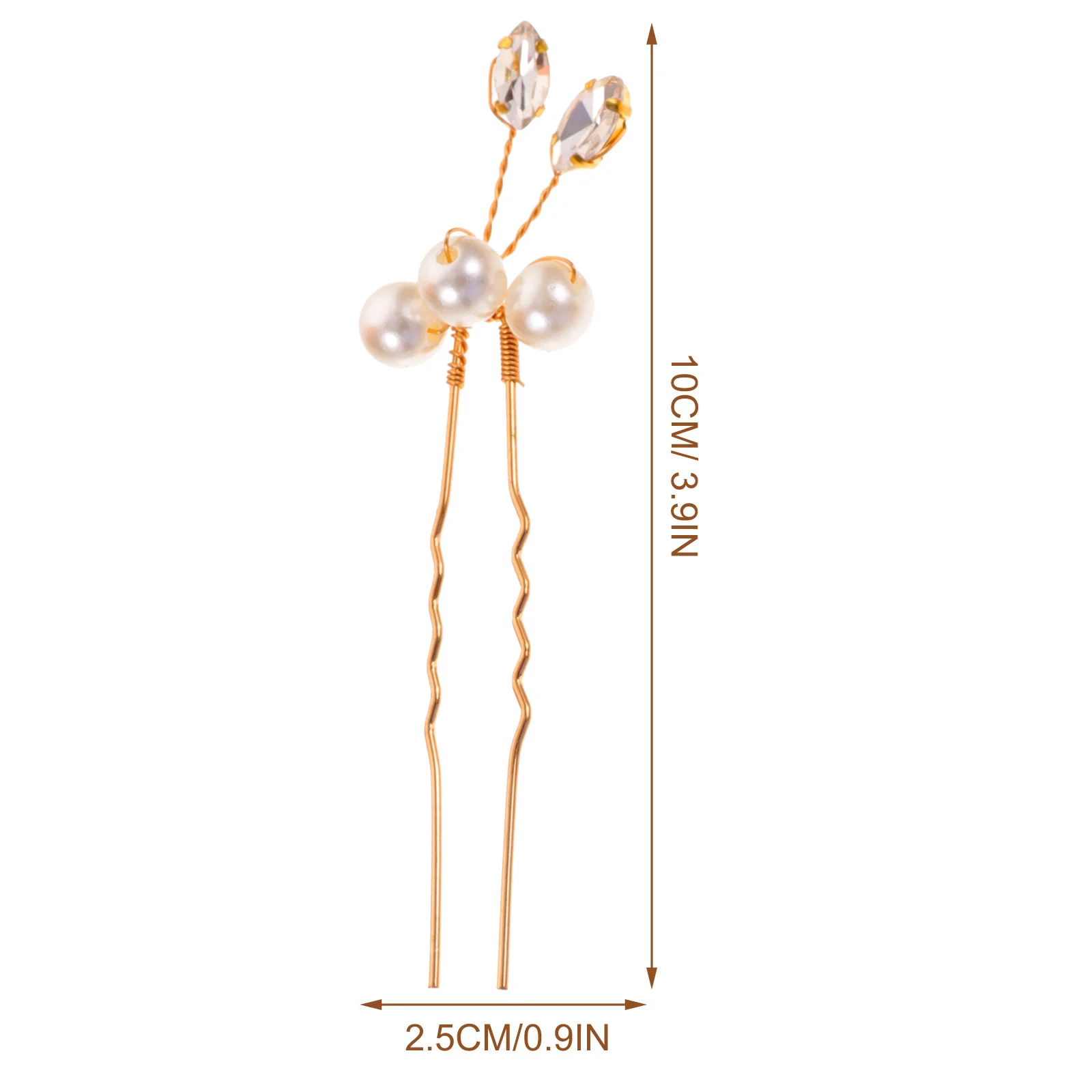 6 قطع من دبابيس الشعر المصنوعة من حجر الراين لؤلؤ الزفاف وإكسسوارات شعر الزفاف لوصيفات العروس والمناسبات الخاصة دبوس شعر من حجر الراين واللؤلؤ #4