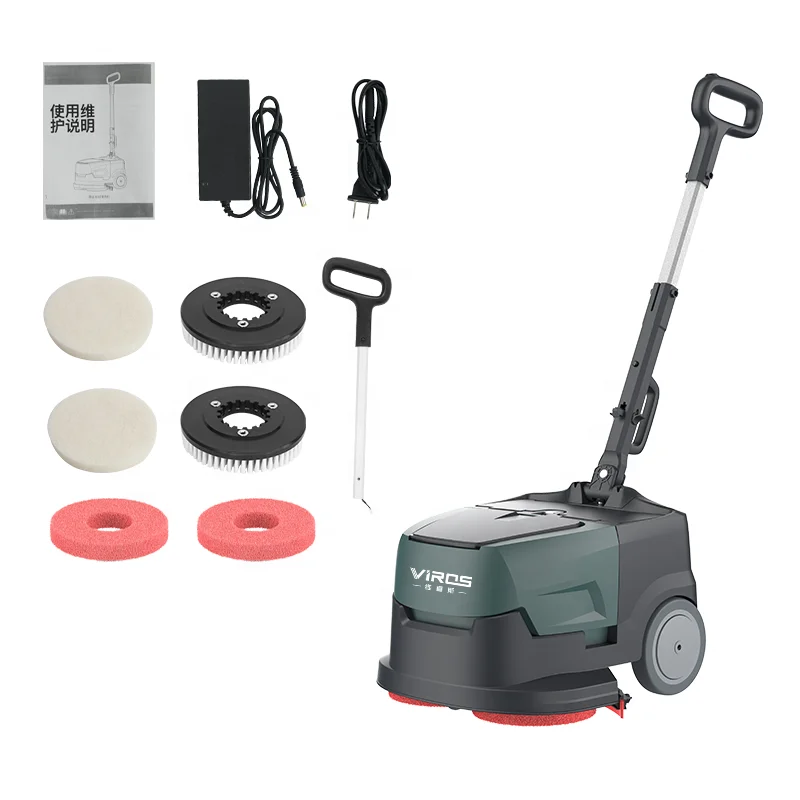 Máquina automática de fregado de suelos, herramientas y accesorios eléctricos de limpieza de suelos para el hogar con batería de litio recargable