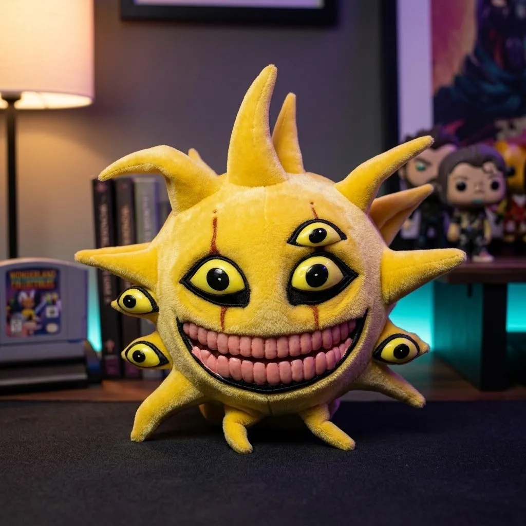 Wonderland Sunflower Plush Doll Soft Stuffed Toy Pillow Game Peripheral Collectible for Adults Fans Home Decor Birthday Gift