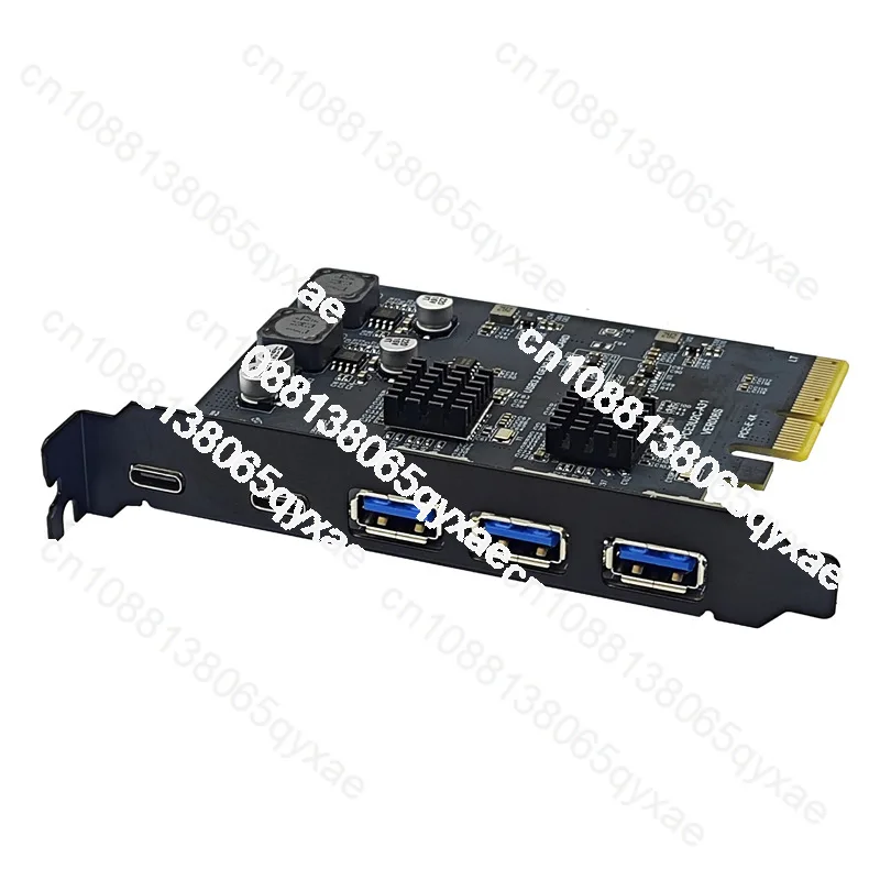 USB3.2 expansion card GEN2 10Gbps PCI-E 4X adapter TYPE-C Xiangshuo ASM3142 chip 5 ports