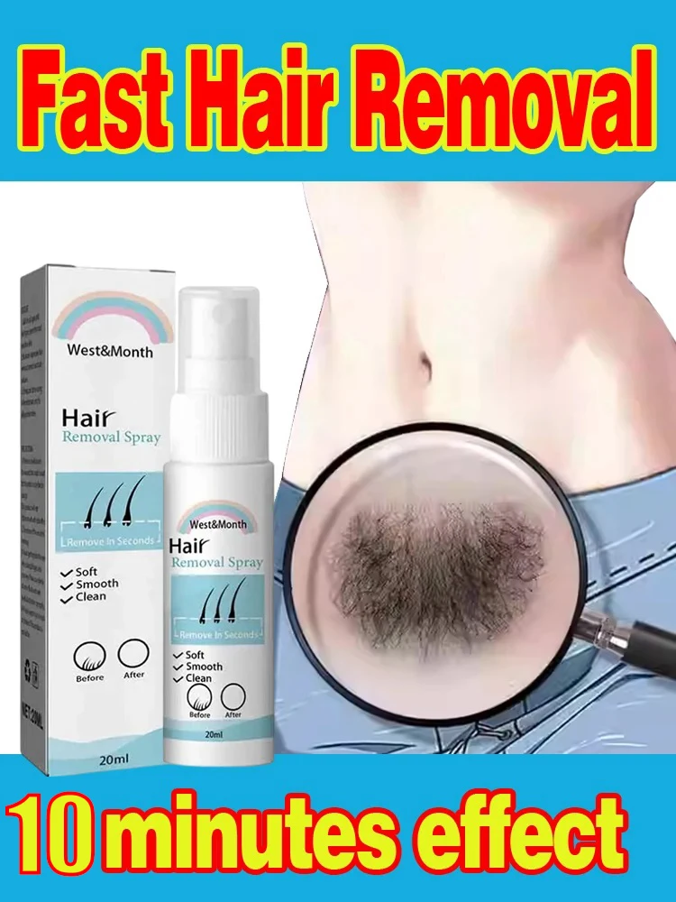 

Permanant Hair Growth Removal Inhibitor Spray Beard Bikini Intimate Legs Body Armpit Painless Facial Stop Hair