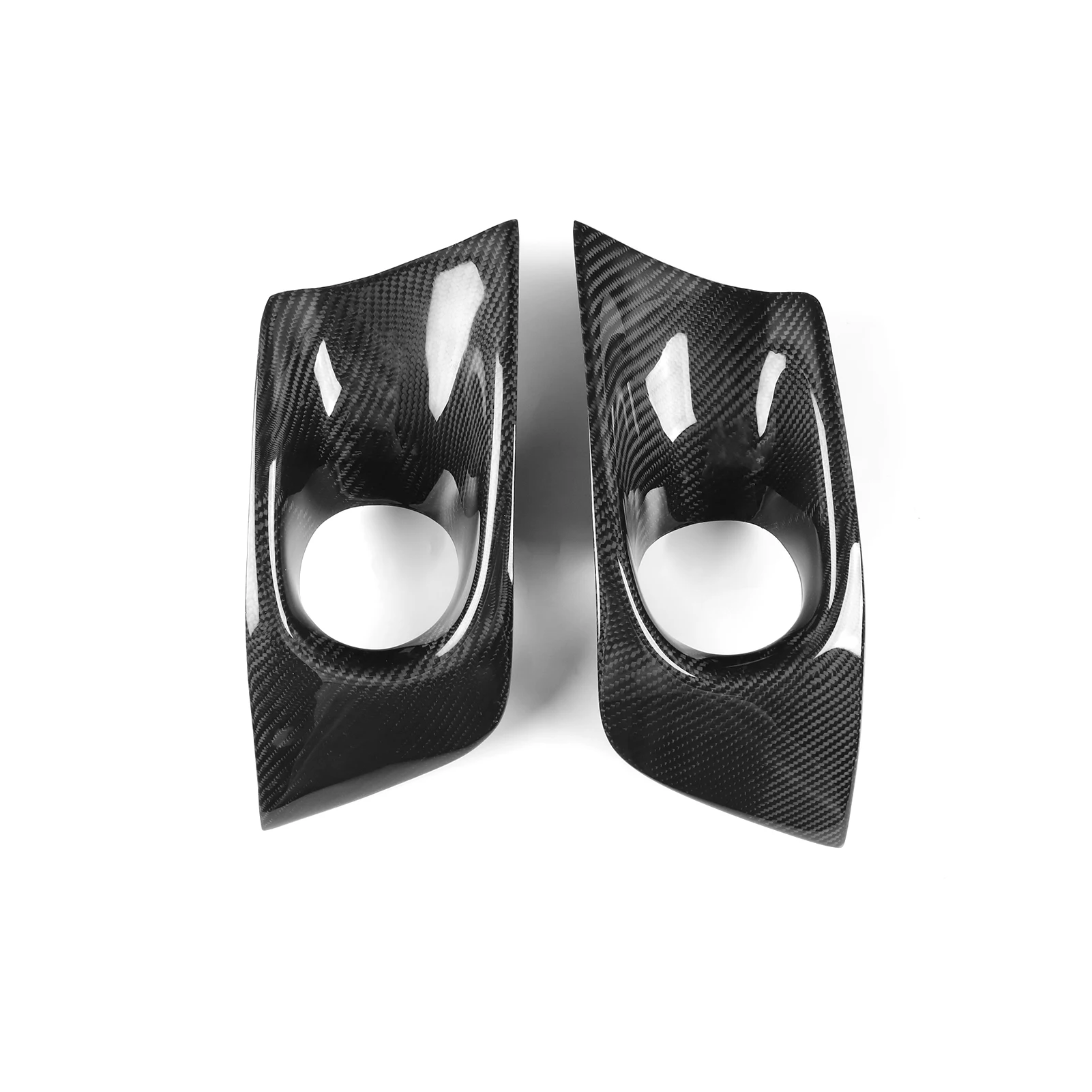 Real Carbon Fiber Car Accessories Front Bumper Fog Light Surround Decorative Trim For Subaru Legacy 2010-2012 Car decorations