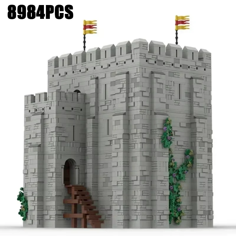 Medieval Military Castle Model Moc Building Bricks Norman Keep Technology Modular Blocks Gifts Christmas Toys DIY Sets Assembly