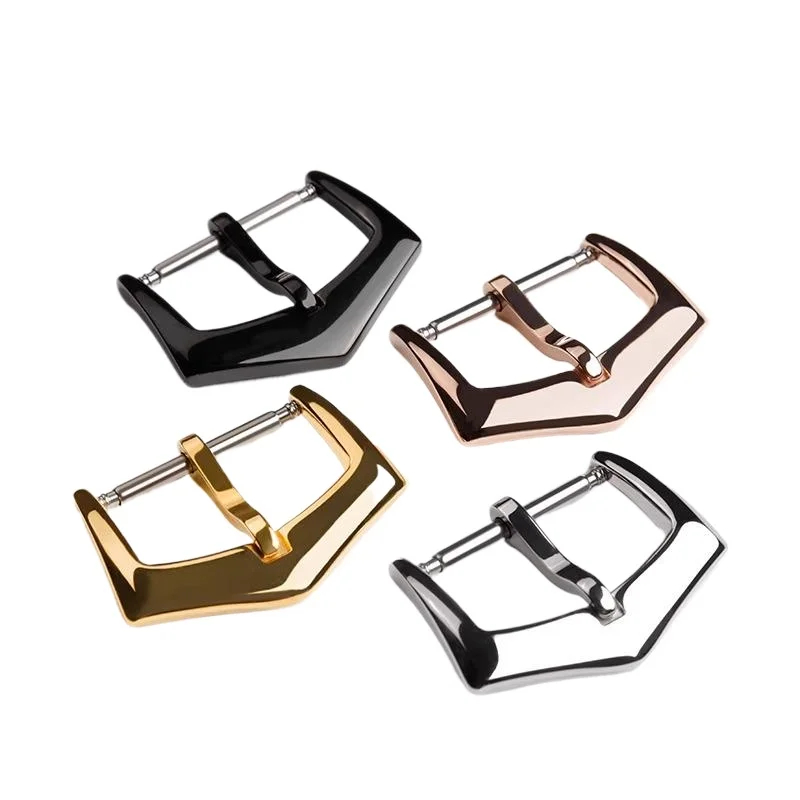 パテックフィリップ時計バックル PP 針バックル男性と女性のゴールドローズゴールド針バックルアクセサリーベルトバックル 16 18 ミリメートル