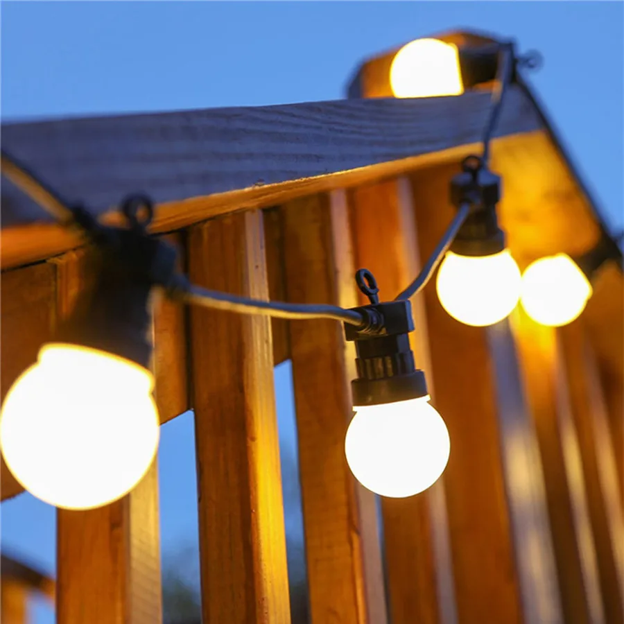 5/10/15M G50 Bulb LED String Light Outdoor Garden Patio Globe Ball Fairy Light Courtyard Wedding Christmas Party Garland Light