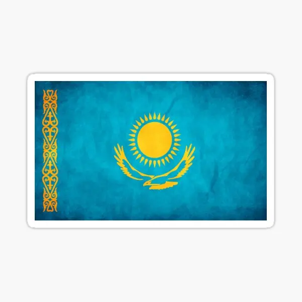 

Kazakhstan flag Waterproof Vinyl Decal for Laptop Water Bottle Car Tumbler Vinyl Sticker Decal for Phone