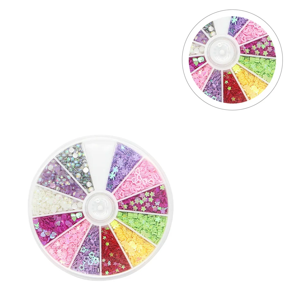 

150Pcs Nail Art Materials Mixed Style Colorful Sequins Nail Stickers Manicure Supply DIY Nails Glitter Patch Accessories Home