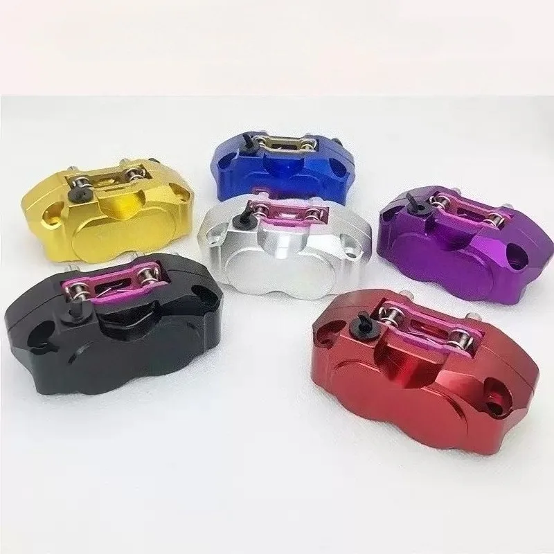 4‑Piston Radial Brake Caliper, Front Disc Brake Lower Pump for Electric Scooter Motorcycle ModificationBike