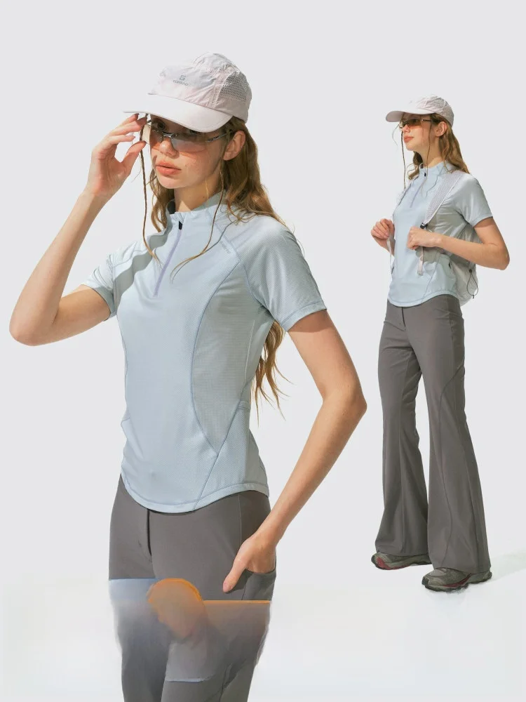 

Мужская футболка Monterest Instant Mountain Wild Outdoor Quick Dry для велоспорта с защитой от солнца, молодежная, модная, с цветными вставками