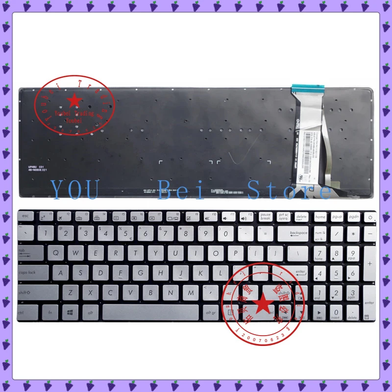 Teclado para ordenador portátil US/UK/RU para ASUS G551 GL551/JM/JX/VW GL551J G771J/JM/JW G58JW