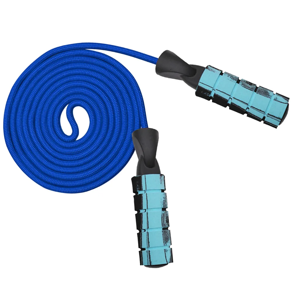 حبل الطفر المرجح 8 مم مقابض تحمل مزدوجة رمادية لتمارين القلب Mma صالة الألعاب الرياضية المنزلية والتدريبات الخارجية للطلاب البالغين