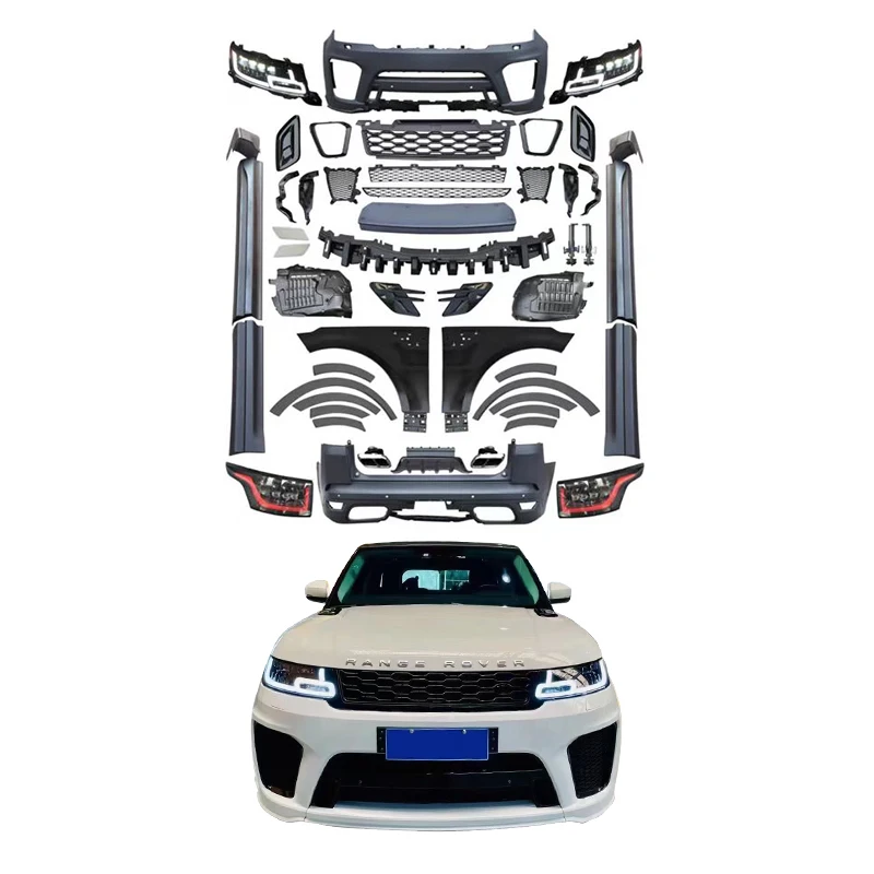

For Range Rover Sport Body Kit Car Front Bumper Lip Light Emitting Diode Headlights Car Tail Lights