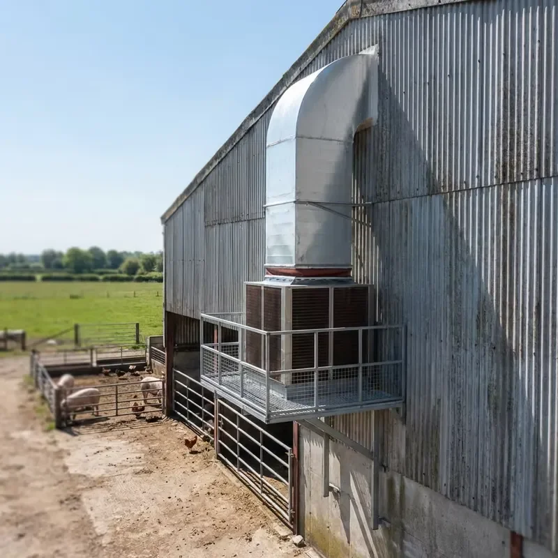 Industrial Centrifugal Air Cooler 304 SS Environmental Cooling Air Conditioner with Duct Connection for Workshop Poultry Farm