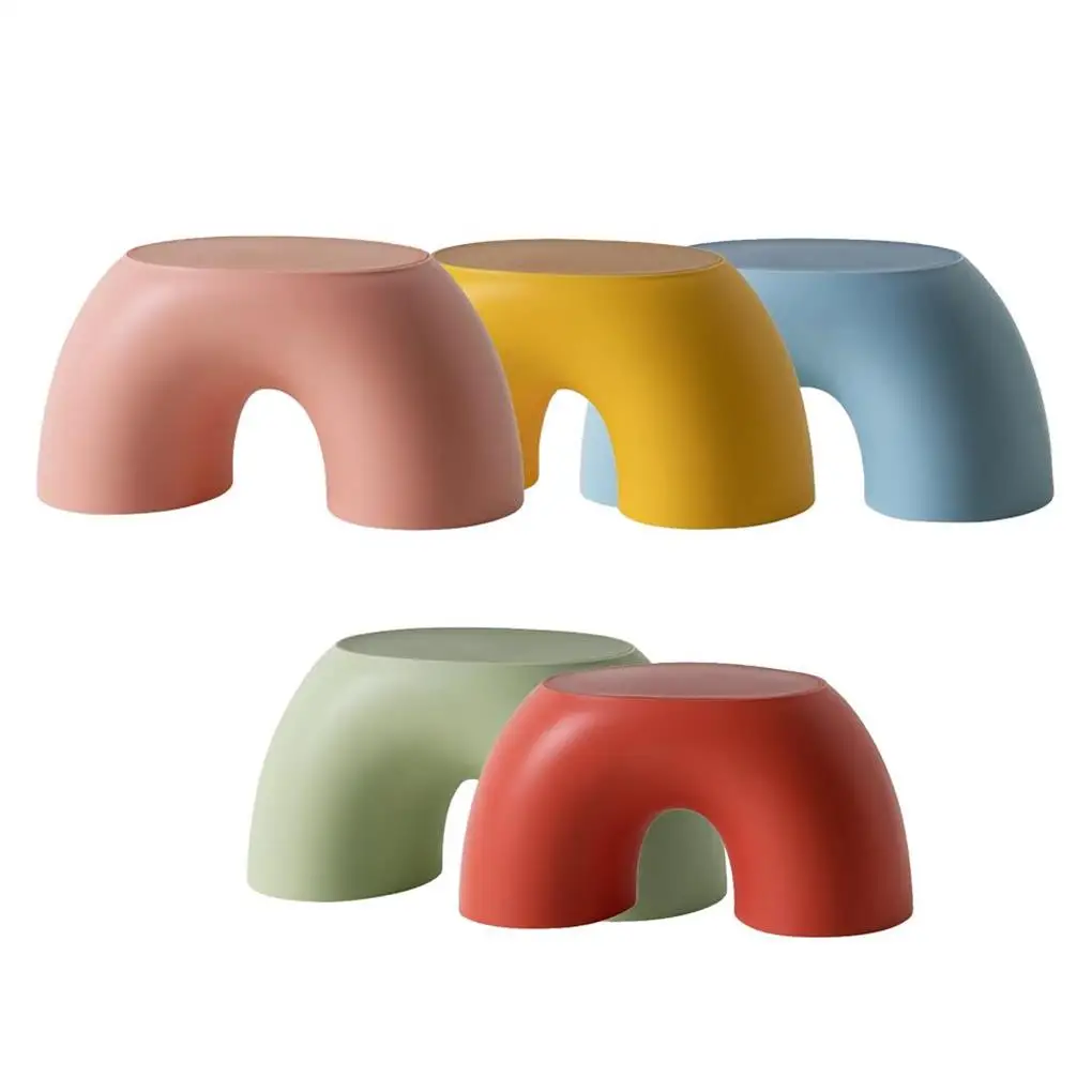 Rainbow-Shaped Stool Fashion Bedroom Non-Slip Shoe Changing Stools Furniture