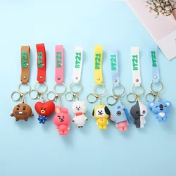 Soft Plastic Cartoon Cute Three-dimensional Pvc Soft Plastic Key Chain Key Ring Ring Bag Hanging Creative Gifts