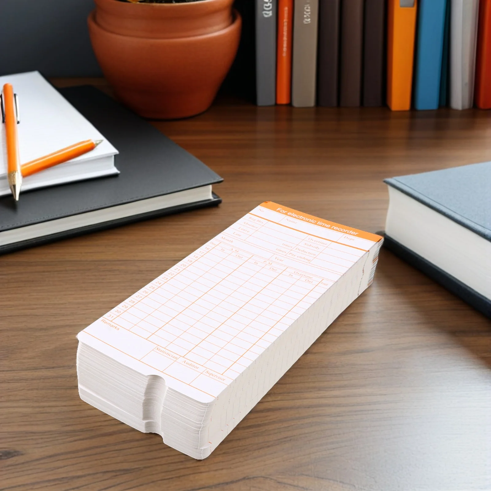 200 Sheets Office Time Cards Sturdy Monthly Format Time Cards High Definition Print for Reliable Attendance Tracking and Payroll