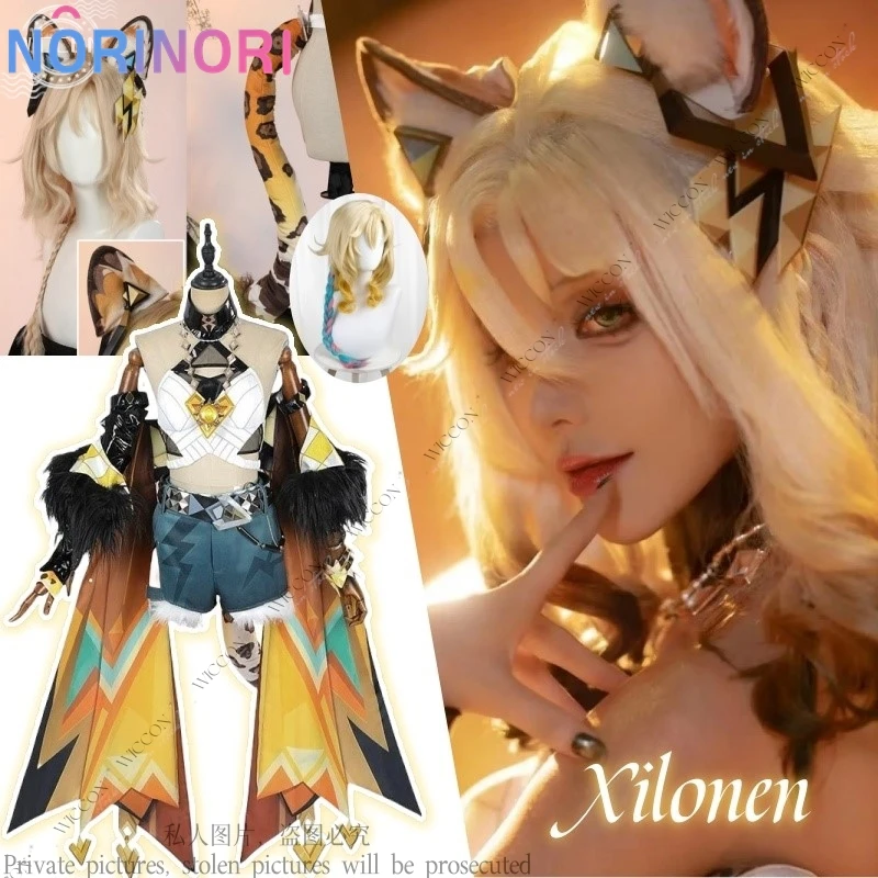 Xilonen Game Genshin Impact New Role Play Cosplay Costume Wig Woman Tail Headwear Rings Necklace Natlan Halloween Party Props