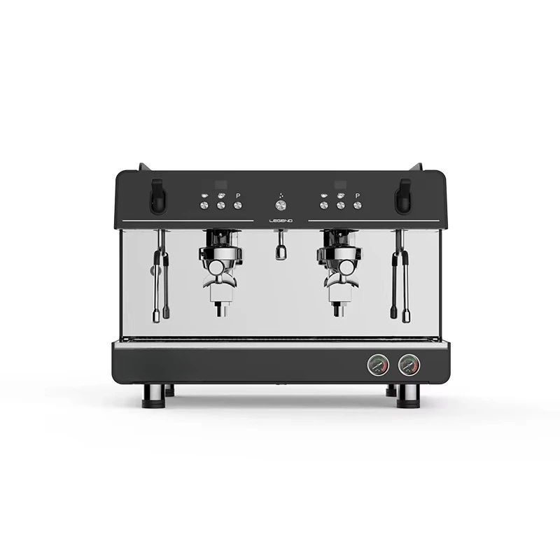 Commercial Semi-Automatic Espresso Machine 9 Bar Pressure Programmable Function White for Restaurants Milk Tea