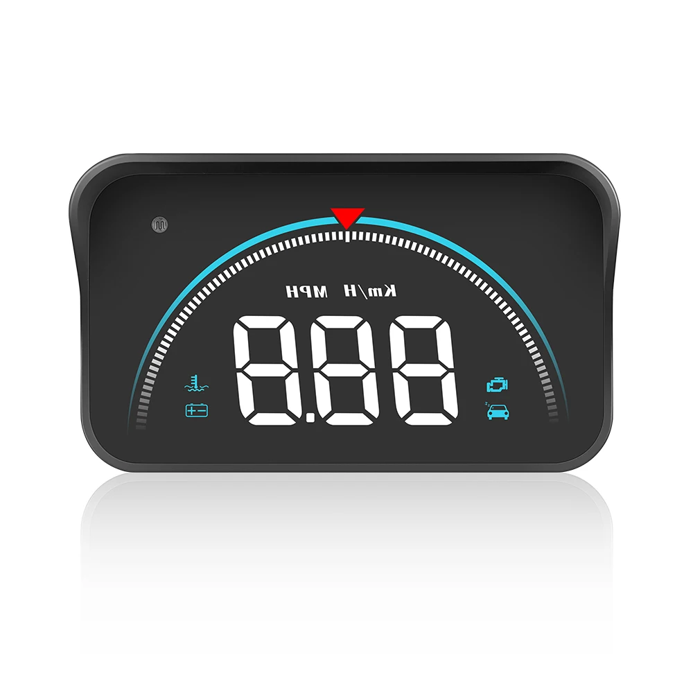 M8 HUD Car Head-up Display obd2 Temperature Meter LED Digital Projection Screen On Board Computer OBD Speedometer Voltage Guage