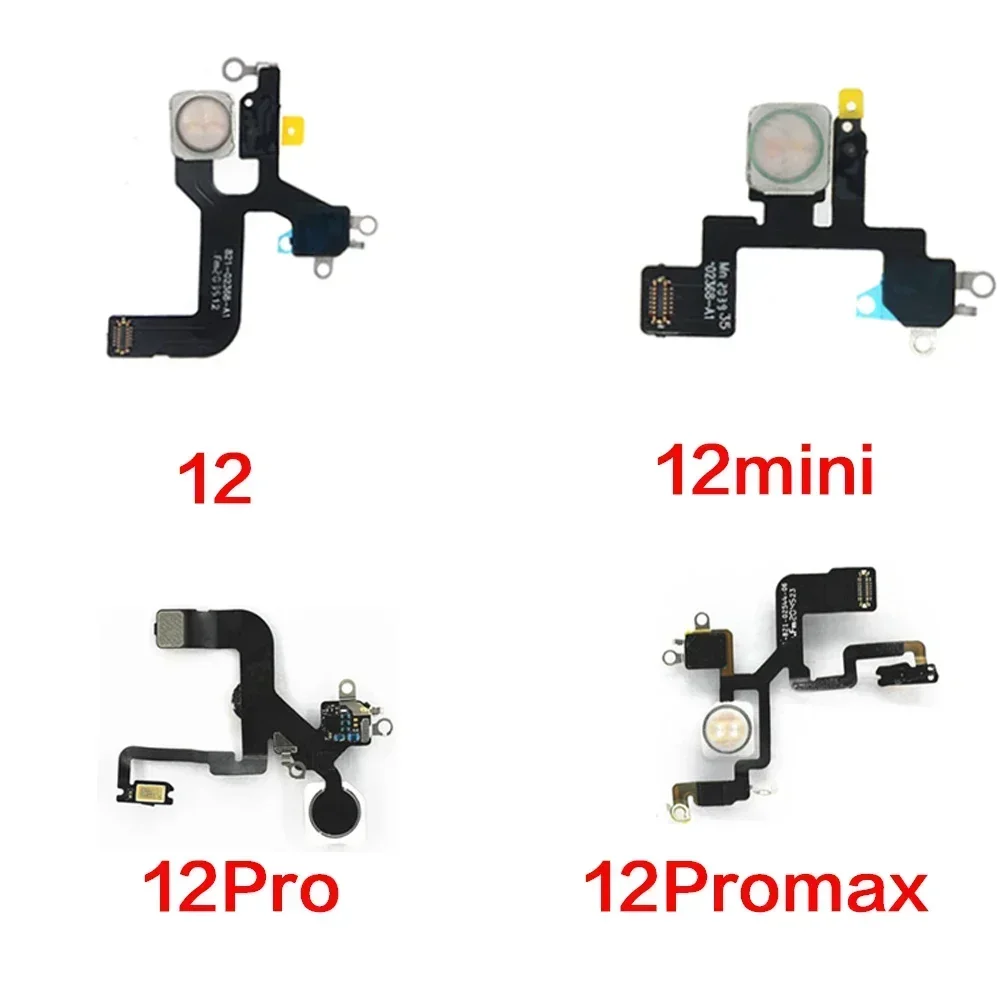 

Flash Light Sensor Flex Cable for IPhone 12 Mini Pro Max LED Flashlight with Microphone Repair Replacement