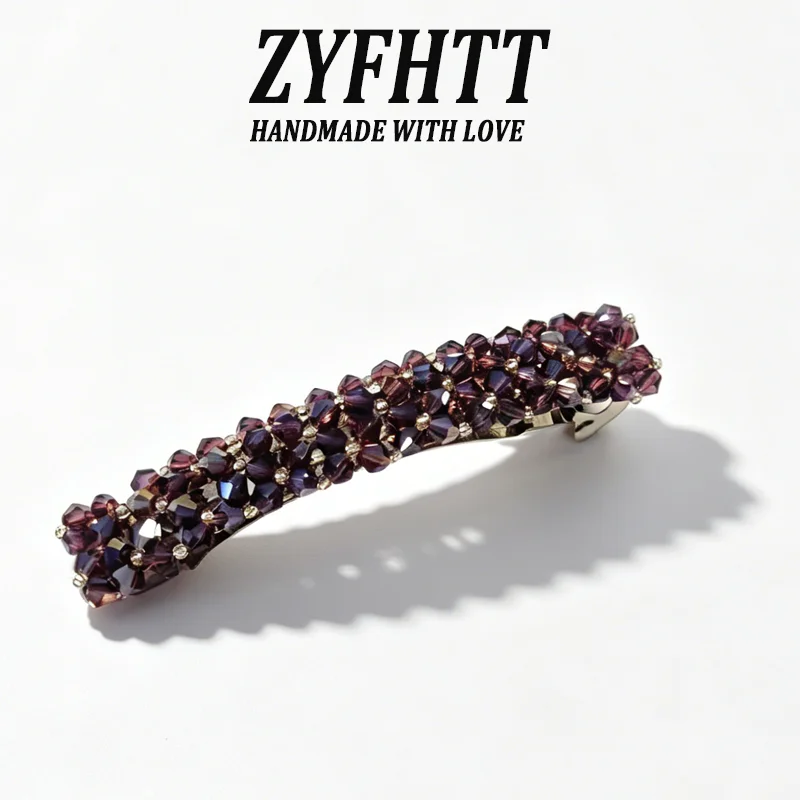 1/3 Stück ZYFHTT Strass-Metall-Haarspange für Damen, Elegante Seitenspange, Modische Mädchen-Haarnadel, Haaraccessoires – Detail 6