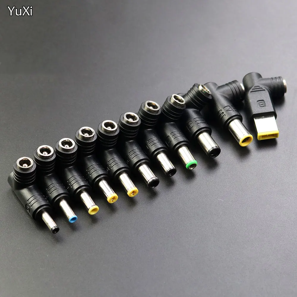 

YUXI 1PCS 240W DC 5.5*2.5MM Female to DC4.0*1.7 4.5*3.0 5.0*1.0 5.5*1.7mm 7.4 for HP for Lenovo Square Male Elbow Power Adapter