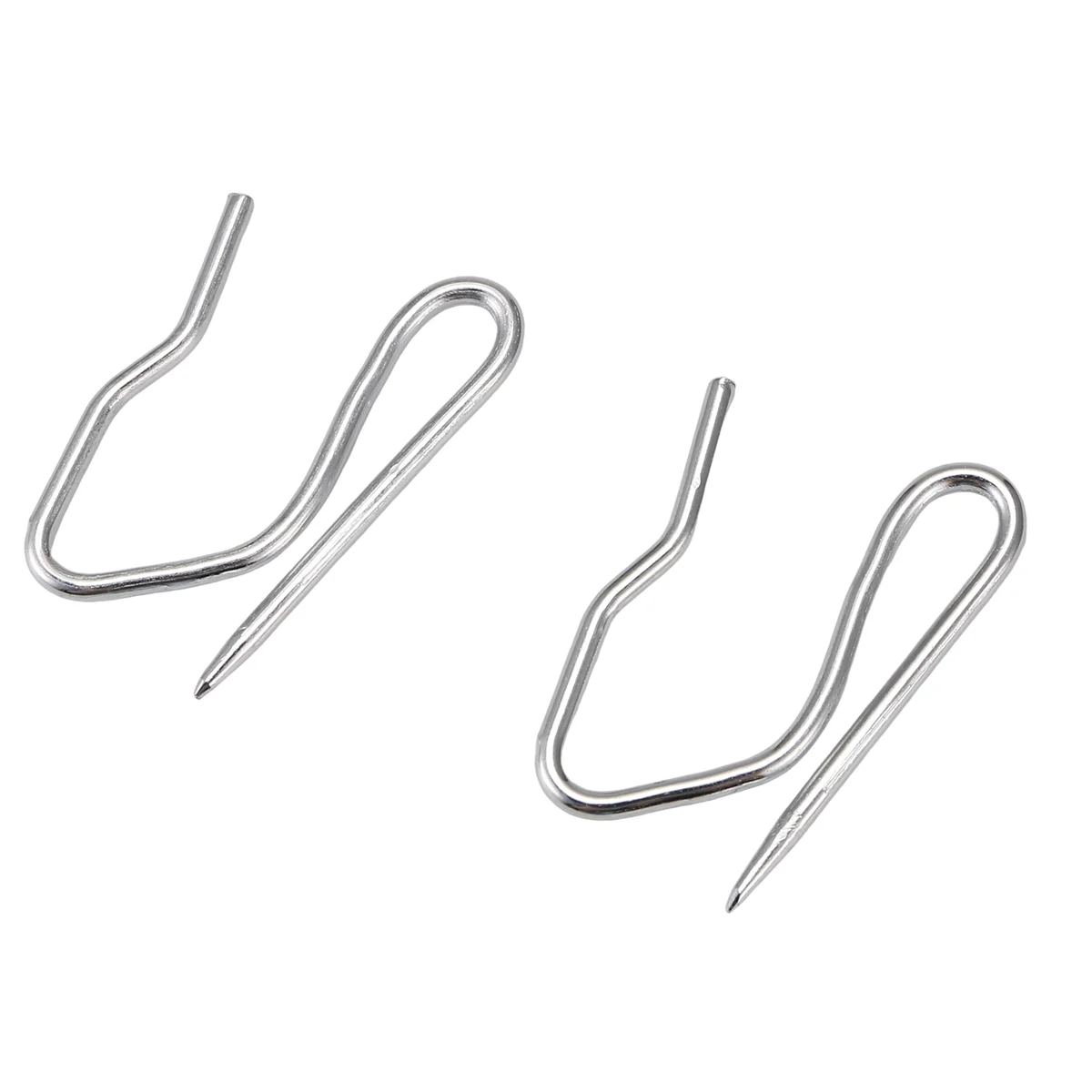 RUAI 10 шт. крючки для драпировки для штор - серебристый