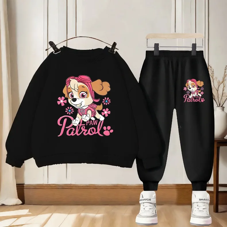 2026 Herbst Neuer Stil Mädchen O-Ausschnitt Hoodies und Lange Hose Zweiteilige Sets Kinder Casual Trainingsanzug Kinder Pullover Sweatshirt Anzug – Detail 10