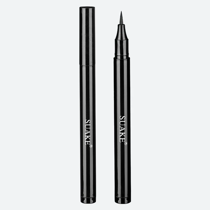 Schwarzer flüssiger Eyeliner Stift wasserdicht langlebig schnell trocknend glattes Make-up Schönheit matt Eyeliner Stempel Augen Bleistift Kosmetik