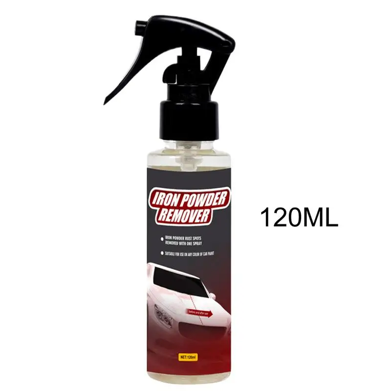 Rust Remover Spray 120ml Metal Cleaner Rust Inhibitor Spray For Various Metals Car Cleaning Supplies Paint Cleaner