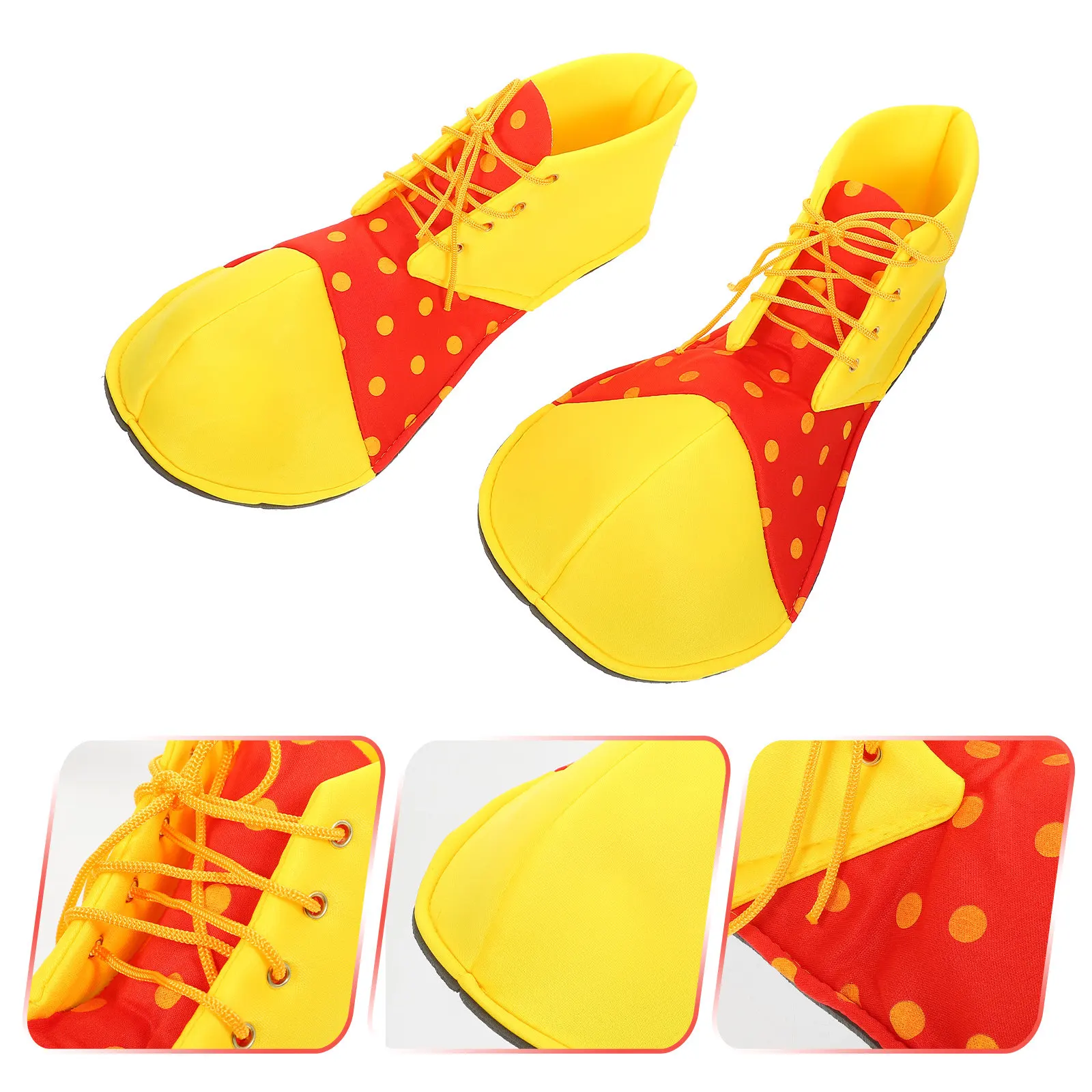 1Pair Large Clown Shoes Halloween Cosplay Shoe Big Size Clown Costume Prop for Performance Party Halloween Party Shoes