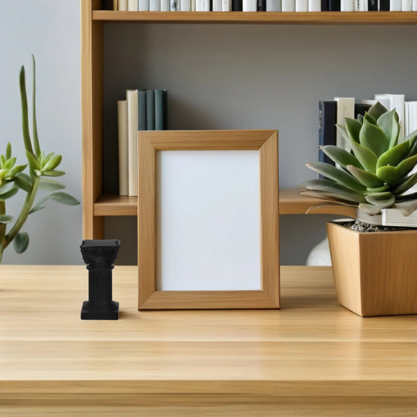 4 قطعة العمود الروماني الراتنج أصحاب عمود صغير الزفاف الجدول زينة عيد الميلاد الكلاسيكية الركيزة النحت عمود روماني الوقوف