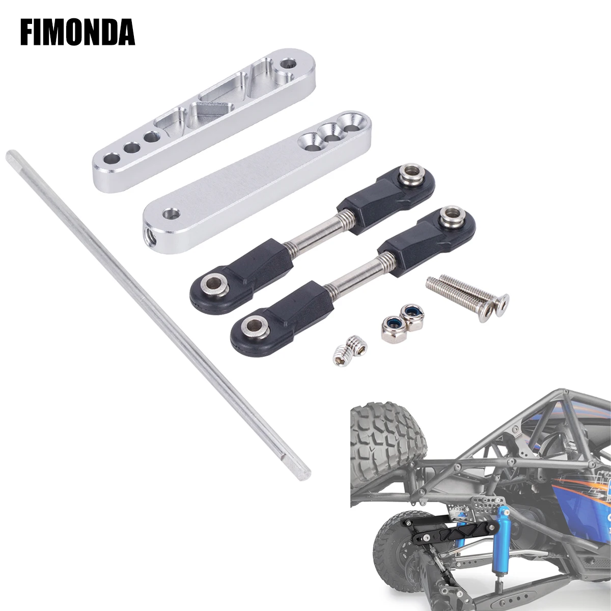 

Anti-Tilt Link Rod Kit for Ghost Wraith RR10 – Metal Rear, DIY Upgrade, Compatible with UCFAB & Front Anti-Roll Bars