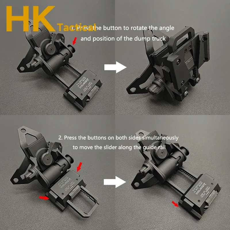 Imagem -04 - Nvg Tactical Metal Capacete Mount Holder Visão Noturna Suporte de Instrumento Lula Capacete Seco Instalar Acessórios Novo L4g30