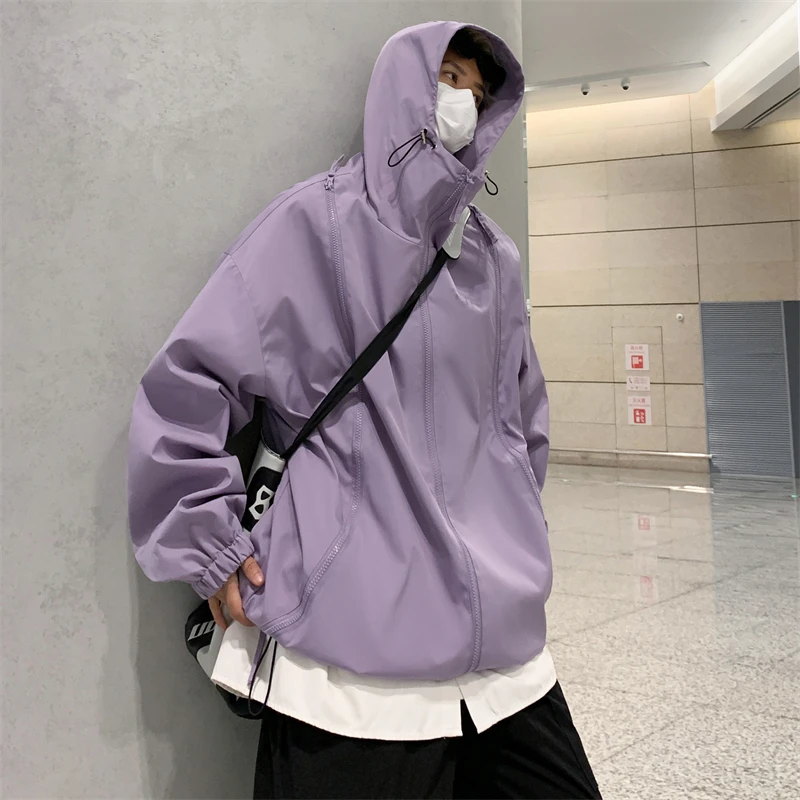 

Man Hoodie Loose Fitting Men's Clothing Men Spring Jackets Men's Korean Style Clothes Outerwear Popular Hooded Coats Models 2024