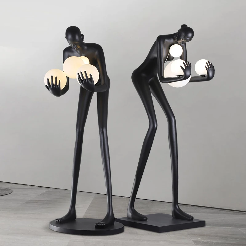 

Скандинавский креативный гуманоид, художественная скульптура, торшер, домашний выставочный зал, окно, искусство, большое украшение для пола, орнамент