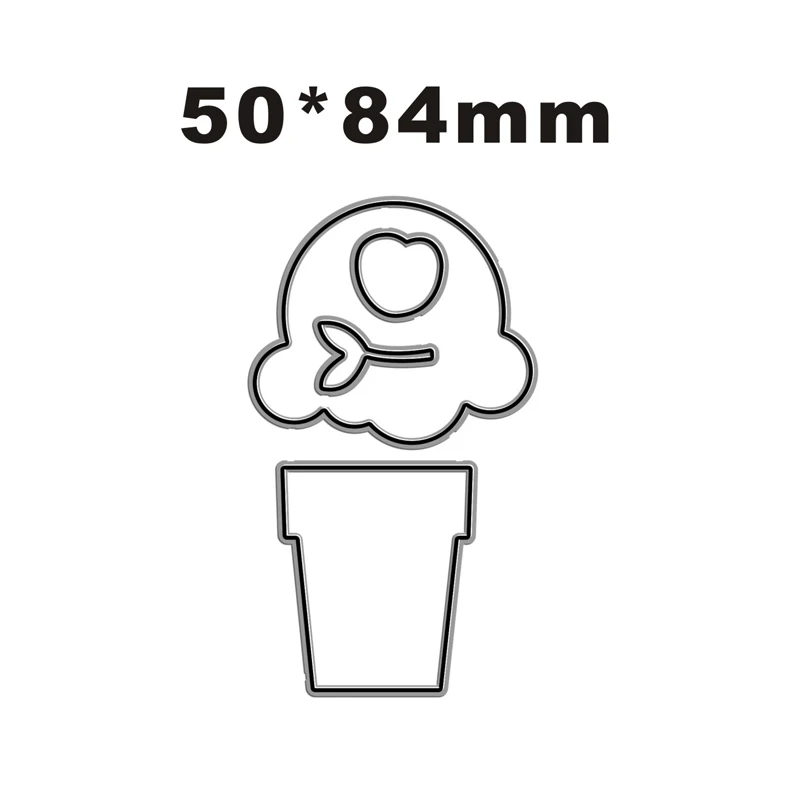 New Microphone Ice Cream Craft Embossing Mold 2022 Metal Cutting Dies for DIY Decorative Scrapbooking Album Card Making